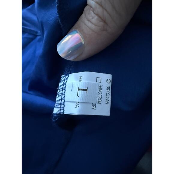 Blue Fitted Dress By OYS Size Large NWOT - Picture 4 of 6